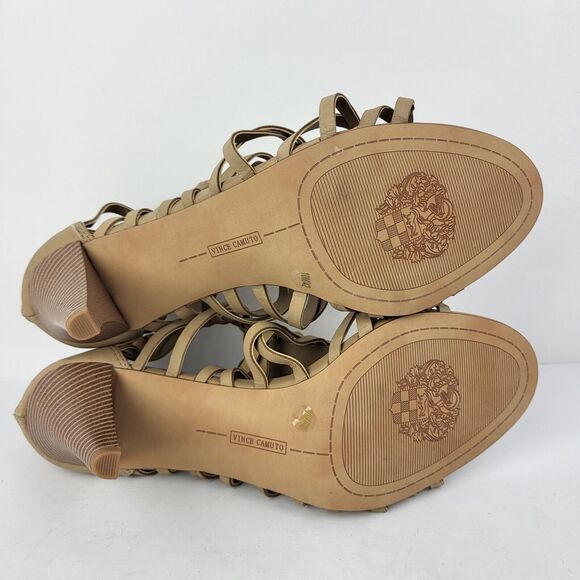 Vince Camuto Alaizah Braided Caged Womens Sandal Beige Size 10 US 42 EU No Box. - Picture 16 of 16
